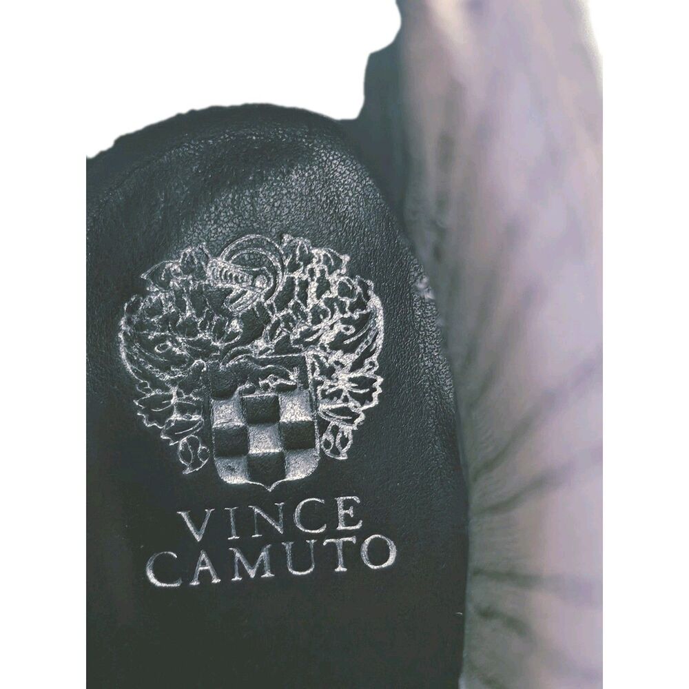 Vince Camuto Snakeskin Ankle Booties Block Heel Size 7.5 - Picture 6 of 7